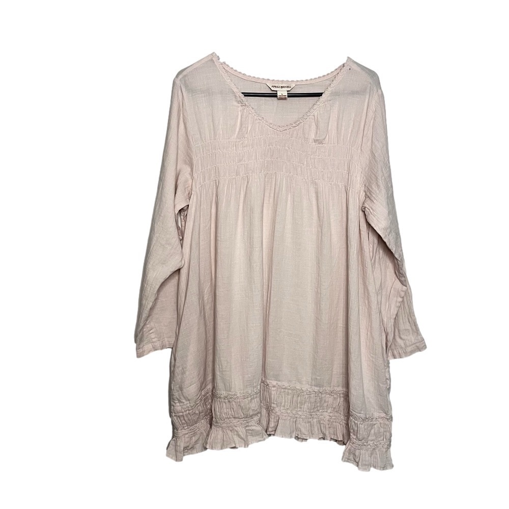 April Cornell Vintage Inspired Mini Nighty / Dress Large